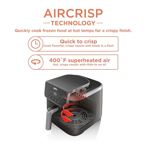 Ninja Air Fryer Pro 4-in-1 for Healthy Cooking with Air Crisp Technology & Dehydration