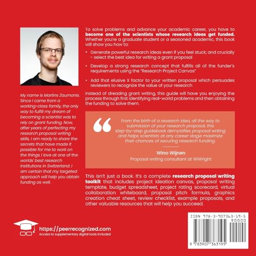 Generate Grant Ideas and Secure Funding for Research Projects: A Peer Recognized Guide Using Research Project Canvas